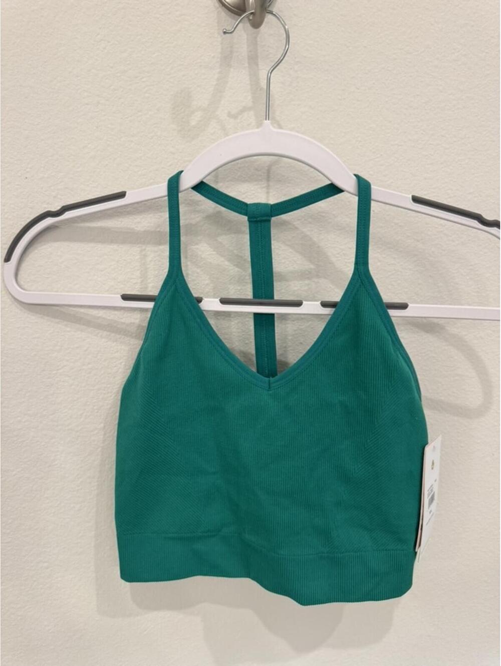 Spiritual Gangster Green Seamless Yoga Sports Bra M/L NWT